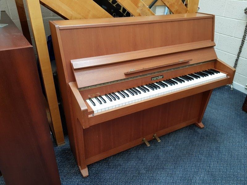 Zender upright Piano in Teak – Featured image – Roberts Pianos Oxford