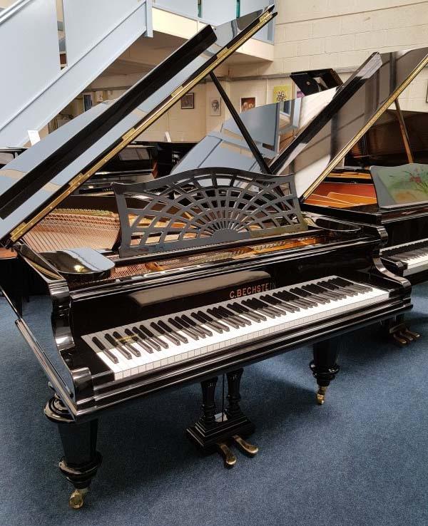 Bechstein V (5) grand Piano in bright black – Gallery image – Roberts Pianos Oxford