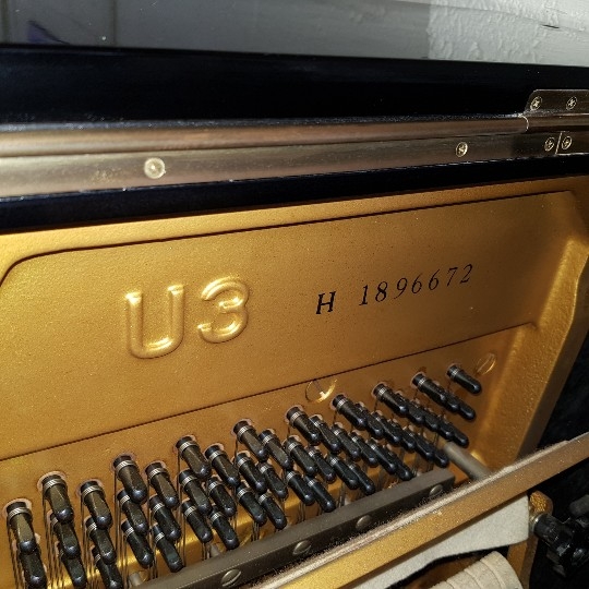 Yamaha U3H upright Piano in Black polyester – Gallery image – Roberts Pianos Oxford