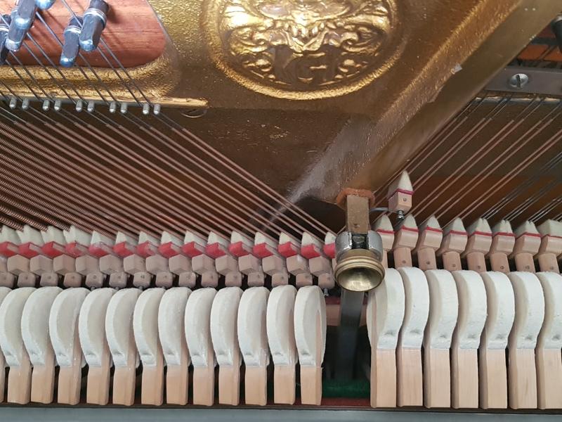 Grotrian Steinweg 120 upright Piano in mahogany – Gallery image – Roberts Pianos Oxford