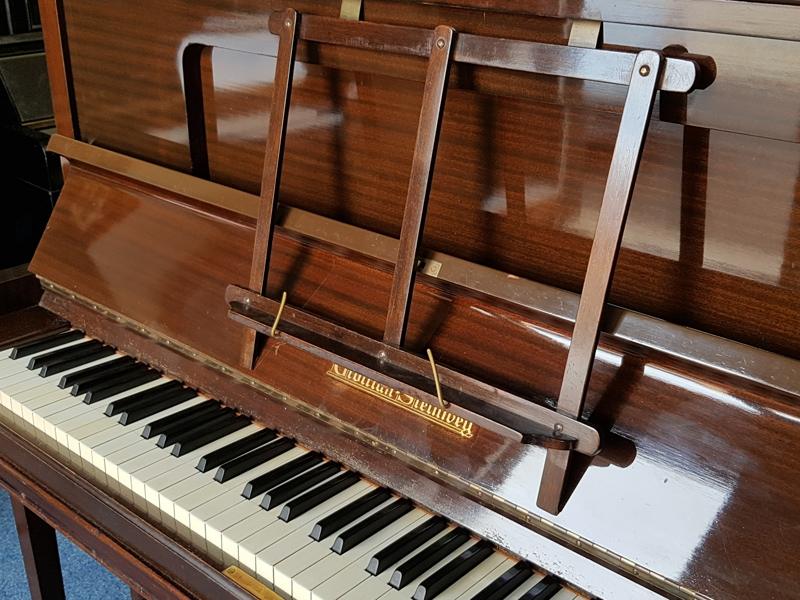 Grotrian Steinweg 120 upright Piano in mahogany – Gallery image – Roberts Pianos Oxford