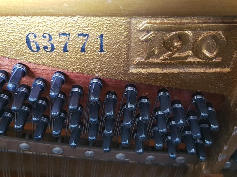 Grotrian Steinweg 120 upright Piano in mahogany – Gallery image – Roberts Pianos Oxford