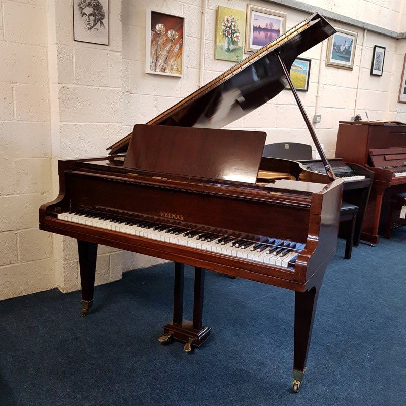 Welmar grand Piano in mahogany – Featured image – Roberts Pianos Oxford