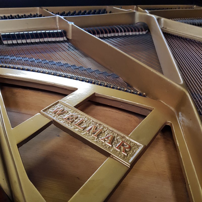 Welmar grand Piano in mahogany – Gallery image – Roberts Pianos Oxford