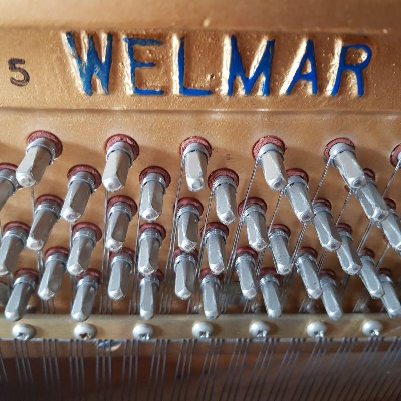 Welmar upright Piano in mahogany/walnut – Gallery image – Roberts Pianos Oxford