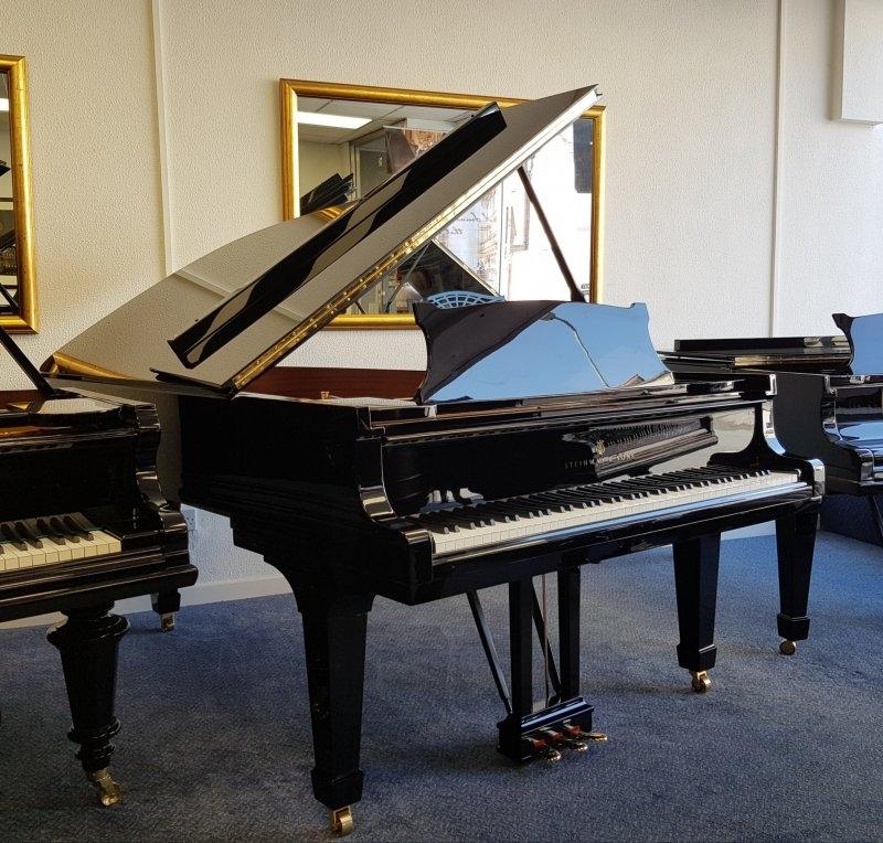 Steinway B grand Piano in black – Featured image – Roberts Pianos Oxford