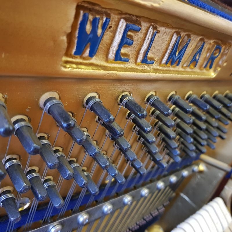 Welmar upright Piano in mahogany – Gallery image – Roberts Pianos Oxford