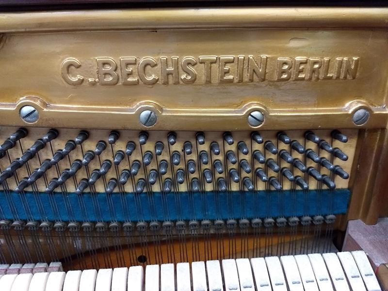 Bechstein 8 upright Piano in rosewood with sconces – Gallery image – Roberts Pianos Oxford