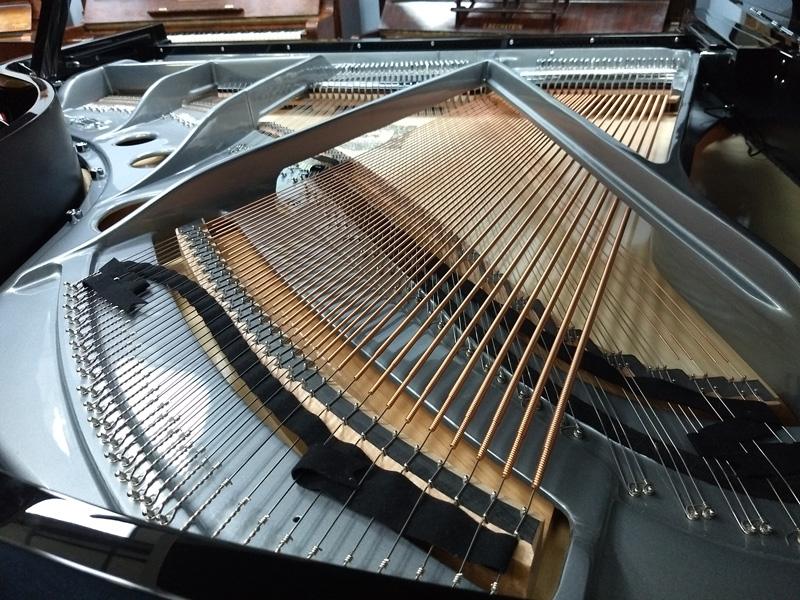 Feurich 179 grand Piano in black polyester – Gallery image – Roberts Pianos Oxford