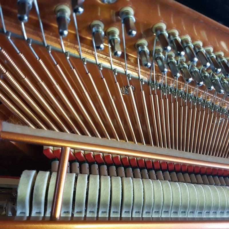 Feurich 125 upright Piano in Black – Gallery image – Roberts Pianos Oxford