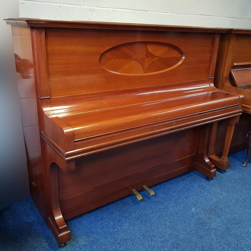 Grotrian Steinweg 125 upright Piano in Walnut – Gallery image – Roberts Pianos Oxford