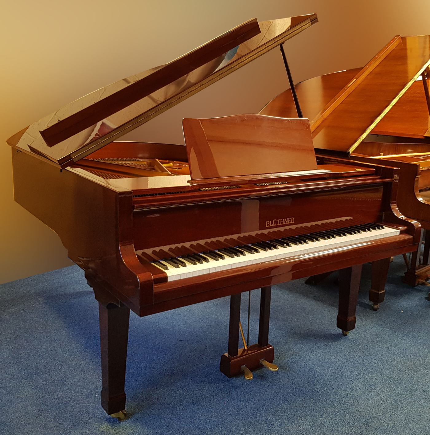 Bluthner 166 model 10 grand Piano in mahogany – Featured image – Roberts Pianos Oxford