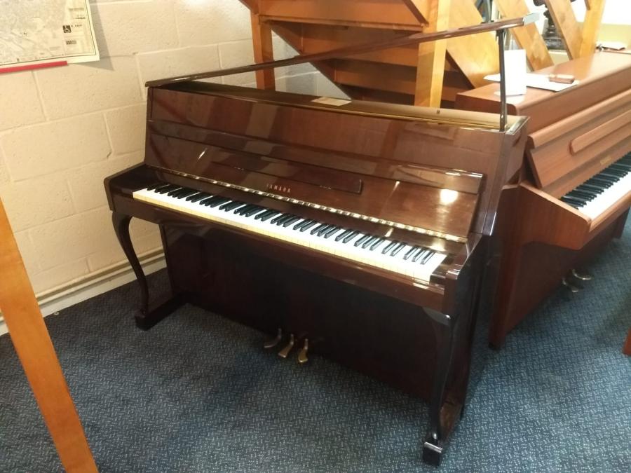 Yamaha M1S upright Piano in Bright walnut – Featured image – Roberts Pianos Oxford