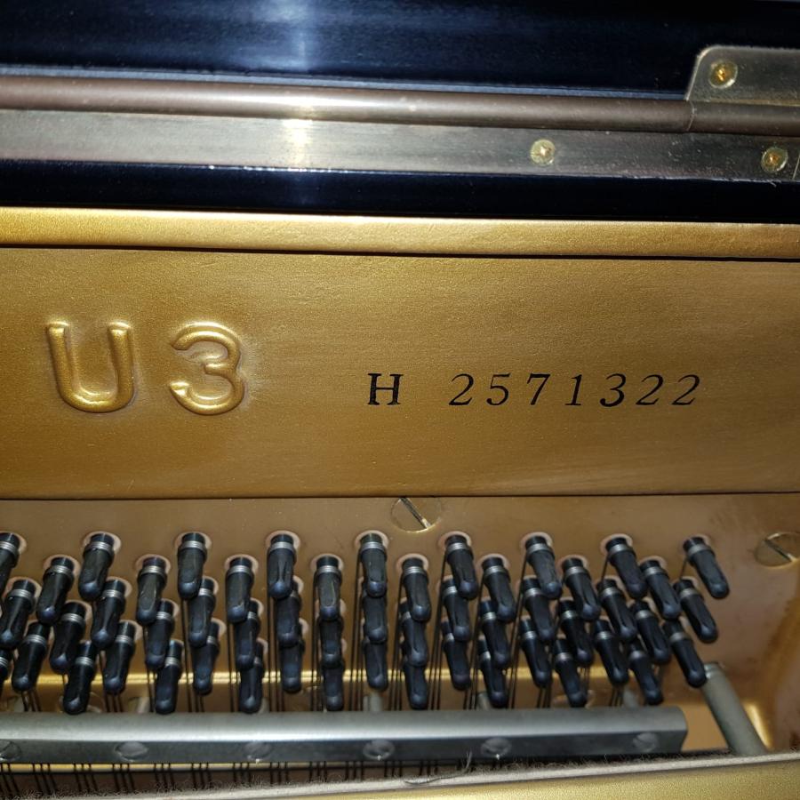 Yamaha U3H upright Piano in black – Gallery image – Roberts Pianos Oxford