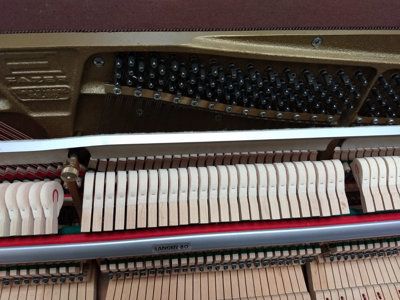 Fazer upright Piano in mahogany – Gallery image – Roberts Pianos Oxford