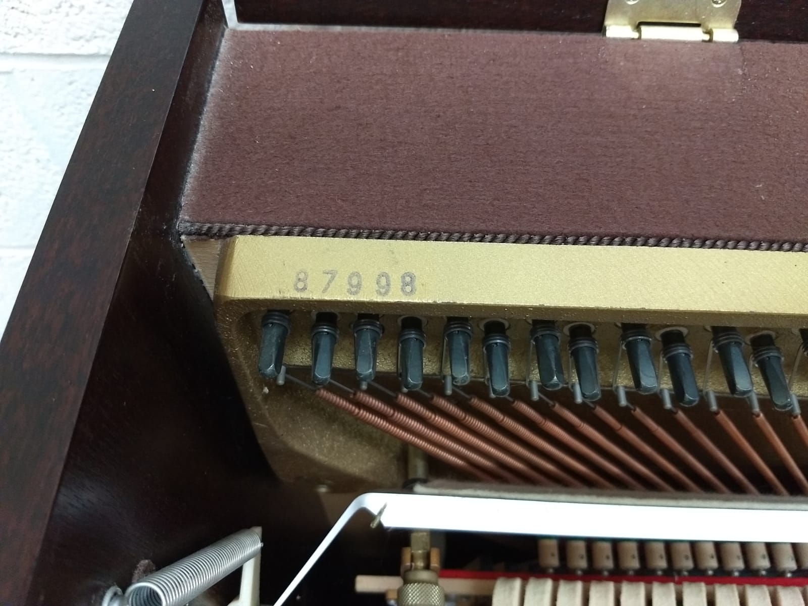 Fazer upright Piano in mahogany – Gallery image – Roberts Pianos Oxford