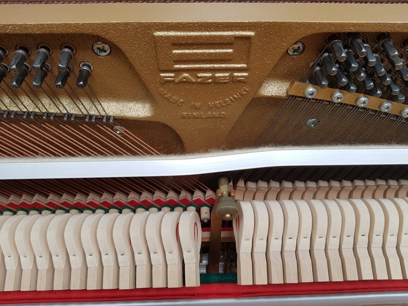 Fazer upright Piano in mahogany – Gallery image – Roberts Pianos Oxford