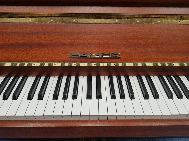 Fazer upright Piano in mahogany – Gallery image – Roberts Pianos Oxford