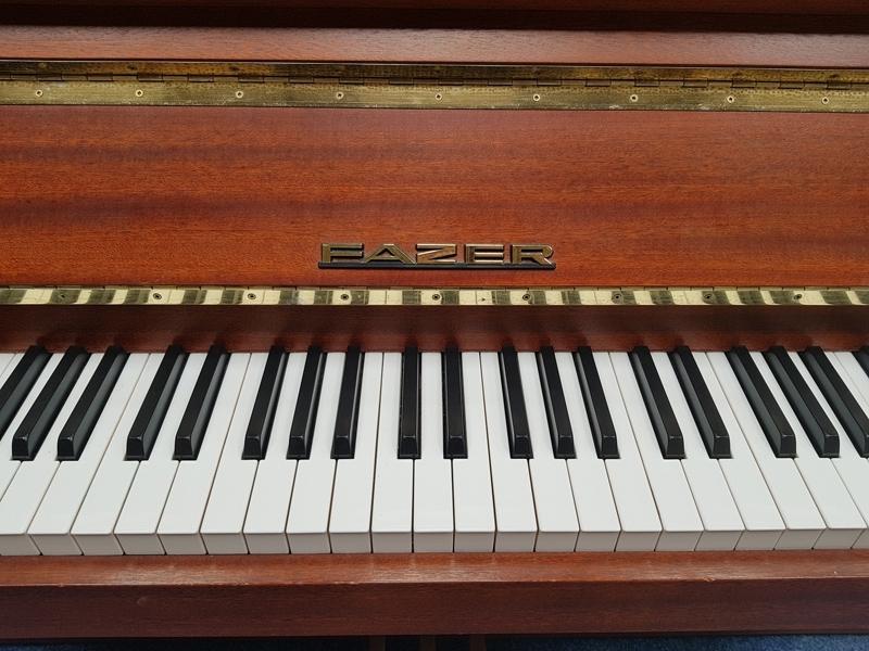 Fazer upright Piano in mahogany – Gallery image – Roberts Pianos Oxford