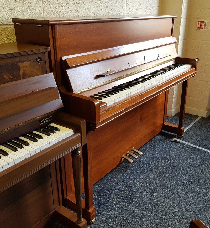 Feurich 120 upright Piano in light rosewood/cherry – Featured image – Roberts Pianos Oxford