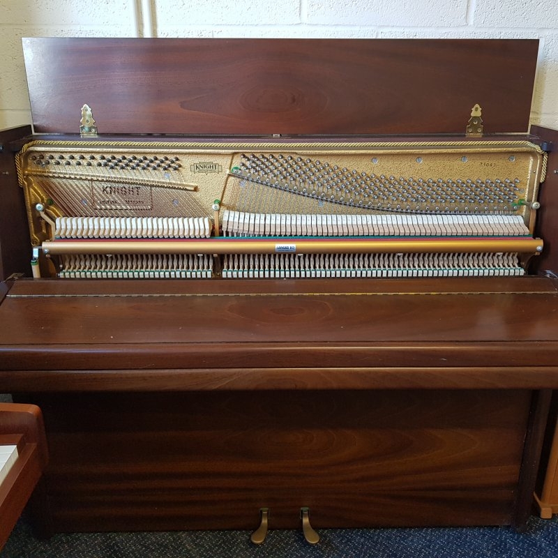 Knight K10 upright Piano in mahogany – Gallery image – Roberts Pianos Oxford