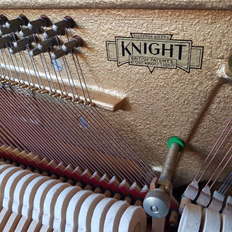 Knight K10 upright Piano in mahogany – Gallery image – Roberts Pianos Oxford