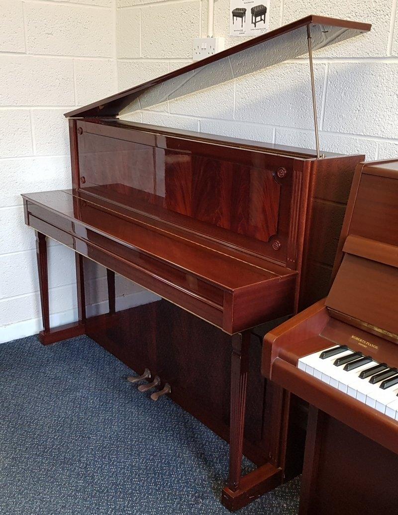 Schimmel upright Piano in bright mahogany – Gallery image – Roberts Pianos Oxford