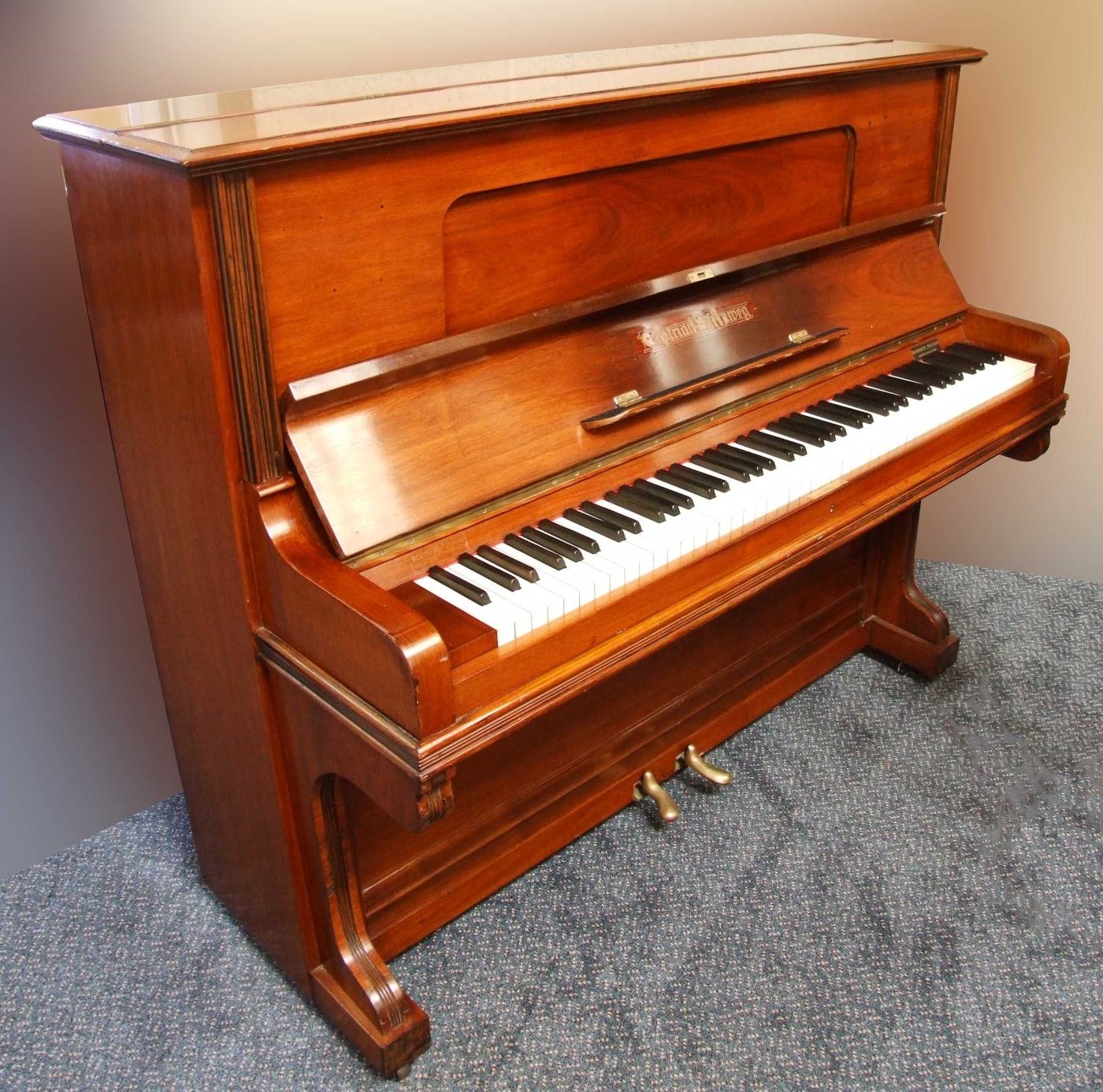 Grotrian Steinweg upright Piano in rosewood – Featured image – Roberts Pianos Oxford