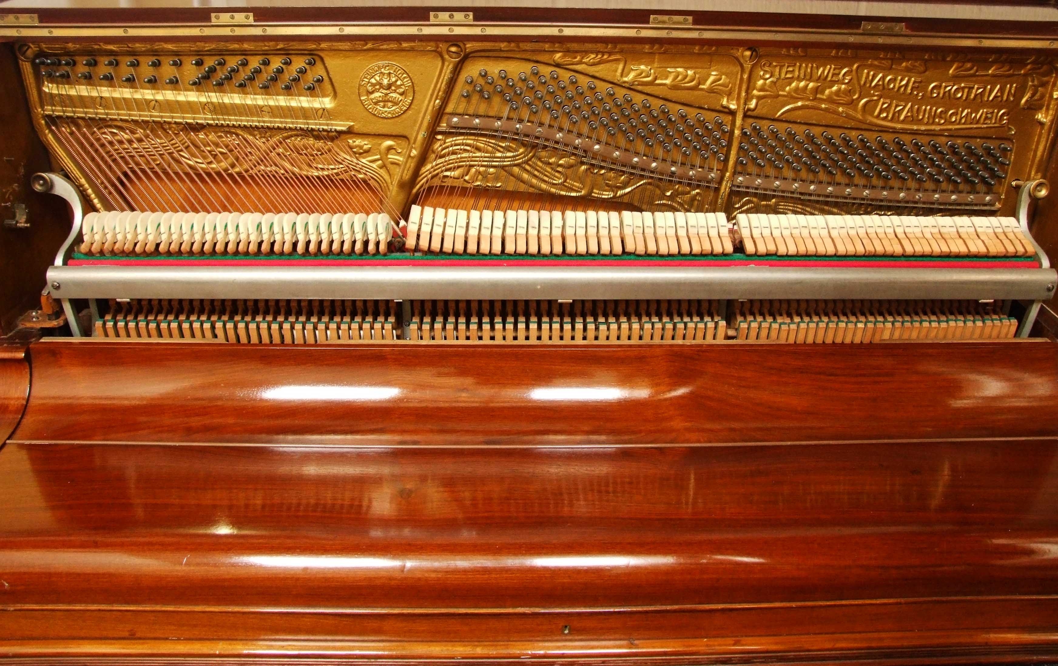 Grotrian Steinweg upright Piano in rosewood – Gallery image – Roberts Pianos Oxford
