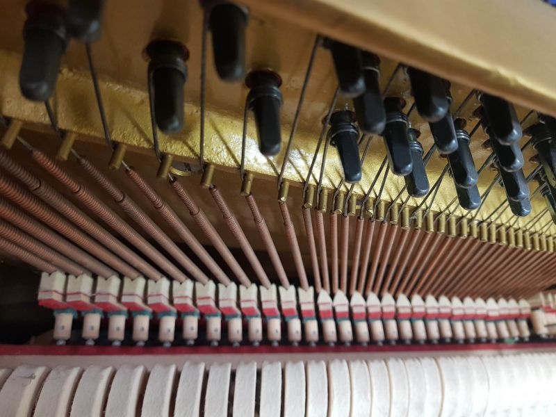 Welmar upright Piano in walnut – Gallery image – Roberts Pianos Oxford