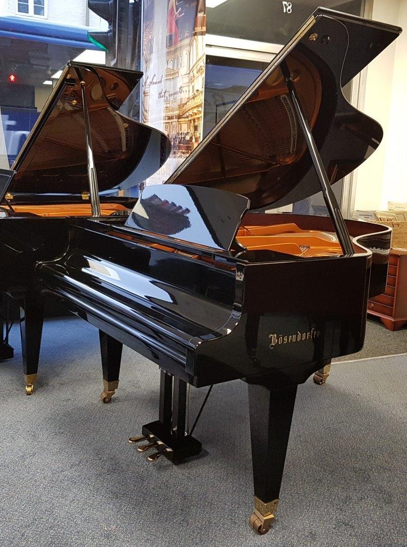 Bosendorfer 170 grand Piano in black – Gallery image – Roberts Pianos Oxford