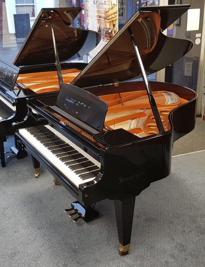 Bosendorfer 170 grand Piano in black – Gallery image – Roberts Pianos Oxford