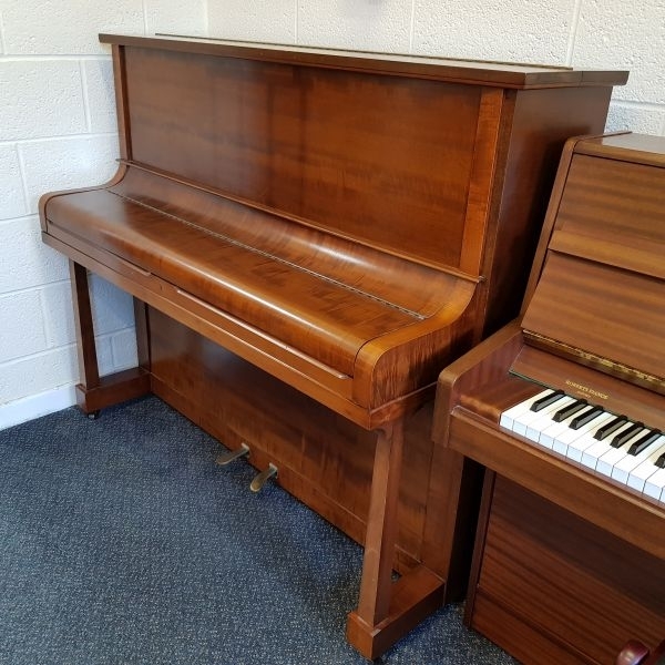 Welmar upright Piano in light mahogany – Gallery image – Roberts Pianos Oxford