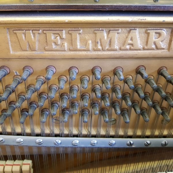 Welmar upright Piano in light mahogany – Gallery image – Roberts Pianos Oxford