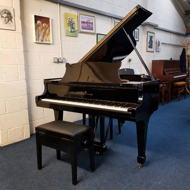 Steinway M grand Piano in Black – Featured image – Roberts Pianos Oxford