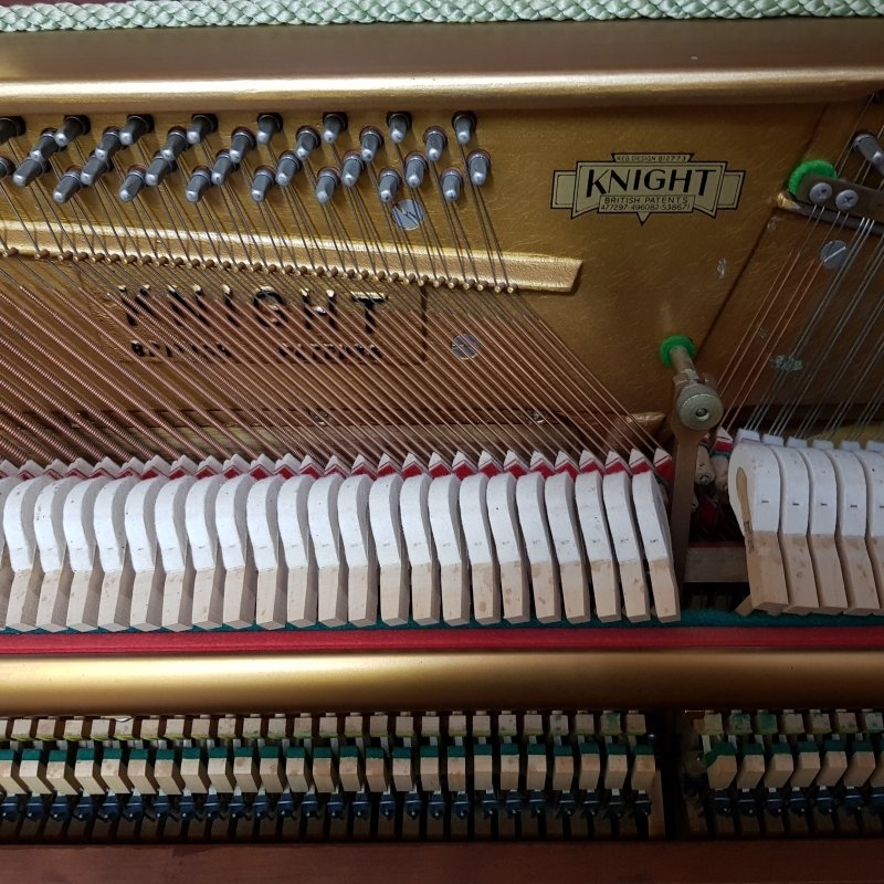 Knight K10 upright Piano in walnut – Gallery image – Roberts Pianos Oxford