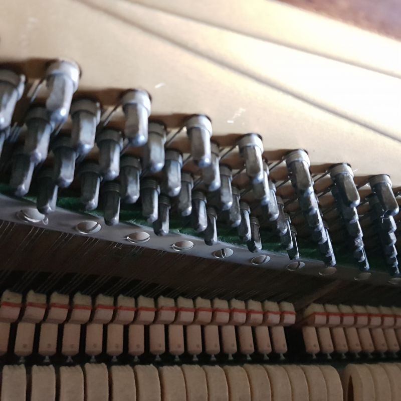 Knight K10 upright Piano in Mahogany – Gallery image – Roberts Pianos Oxford