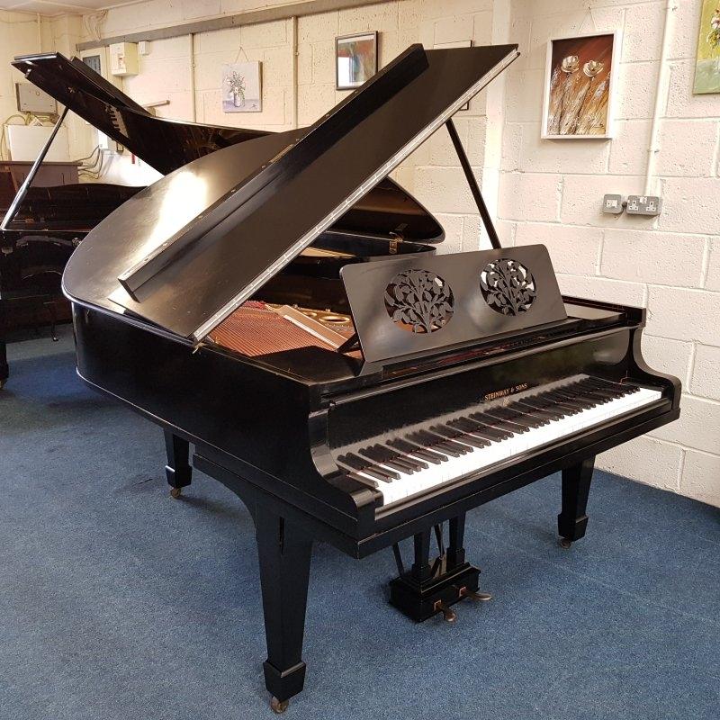 Steinway O grand Piano in black French polish – Featured image – Roberts Pianos Oxford