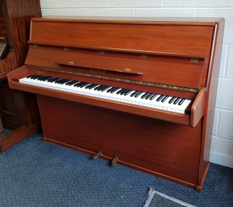 Welmar A4 upright Piano in light mahogany – Featured image – Roberts Pianos Oxford