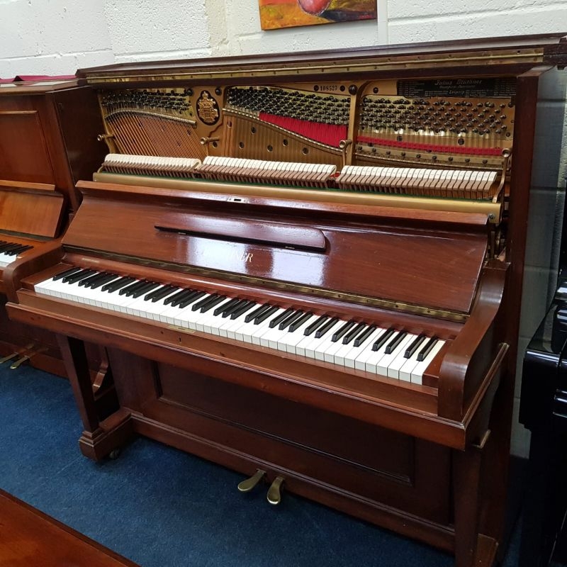 Bluthner upright Piano in mahogany – Gallery image – Roberts Pianos Oxford