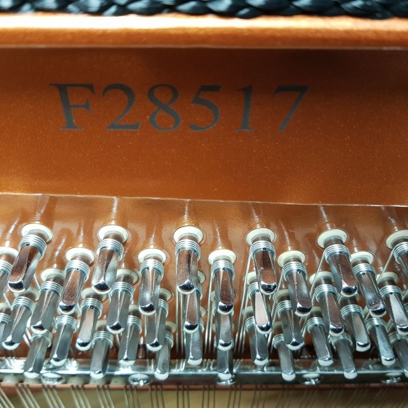 Feurich 122 upright Piano in black – Gallery image – Roberts Pianos Oxford