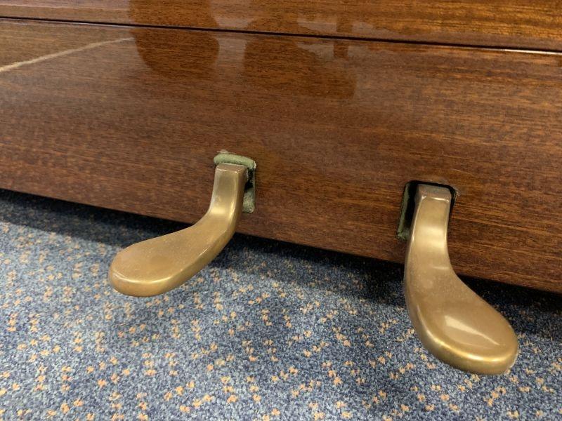 Knight K20 upright Piano in mahogany – Gallery image – Roberts Pianos Oxford