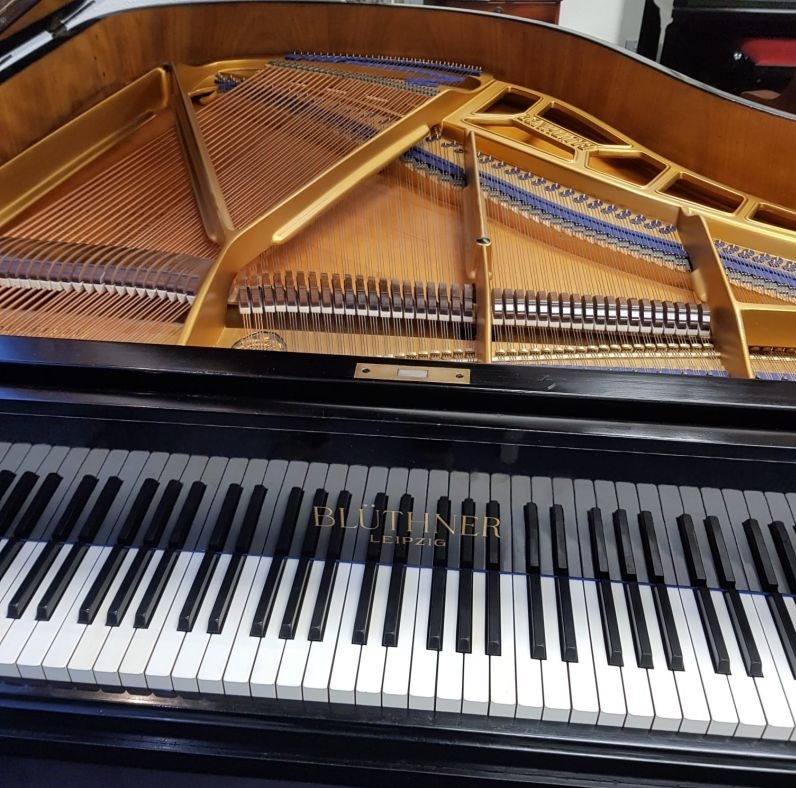 Bluthner IV (4) grand Piano in black – Gallery image – Roberts Pianos Oxford