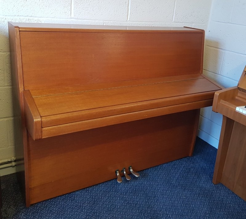 Knight K10 upright Piano in teak – Gallery image – Roberts Pianos Oxford
