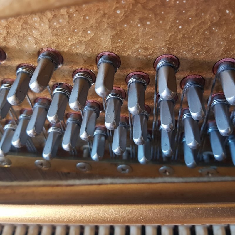Knight K10 upright Piano in teak – Gallery image – Roberts Pianos Oxford