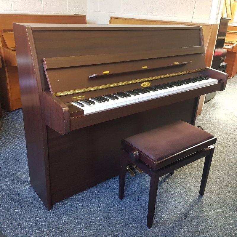 Kemble Cambridge 3 pedal upright Piano in satin mahogany – Featured image – Roberts Pianos Oxford