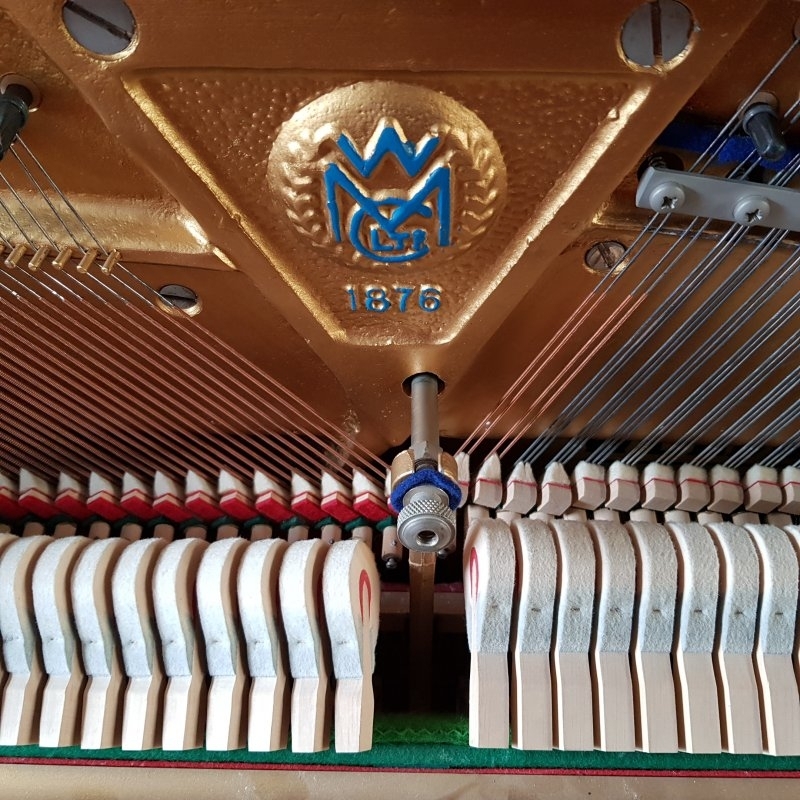 Welmar upright Piano in mahogany – Gallery image – Roberts Pianos Oxford