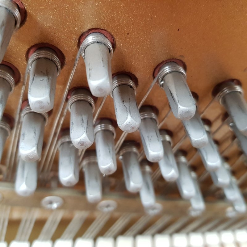 Knight K10 upright Piano in teak – Gallery image – Roberts Pianos Oxford