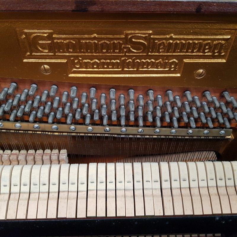Grotrian Steinweg 120 upright Piano in Mahogany – Gallery image – Roberts Pianos Oxford
