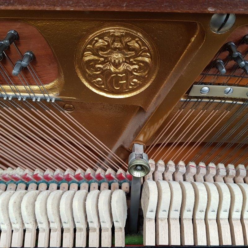Grotrian Steinweg 120 upright Piano in Mahogany – Gallery image – Roberts Pianos Oxford
